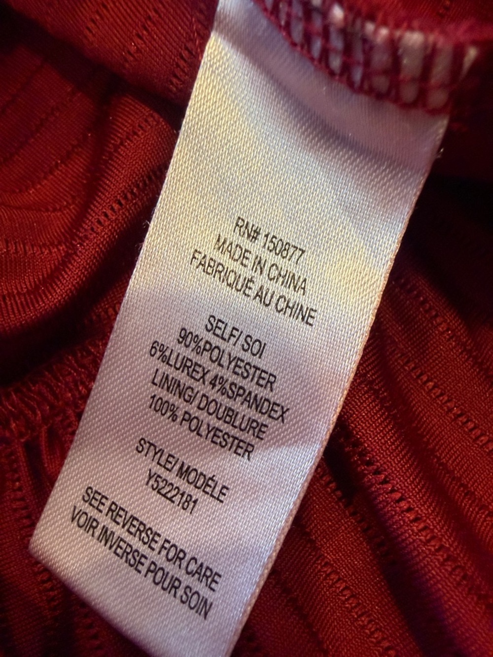Ava + Yelly Girls' Maroon Long-Sleeve Ruffle Hem Dress Size 12 - C11-206 - Picture 7 of 9